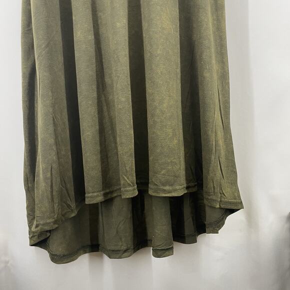 Hayden Size M High Low Tank Dress Olive Forest Fairy Grunge Boho Festival Flowy - Picture 3 of 5